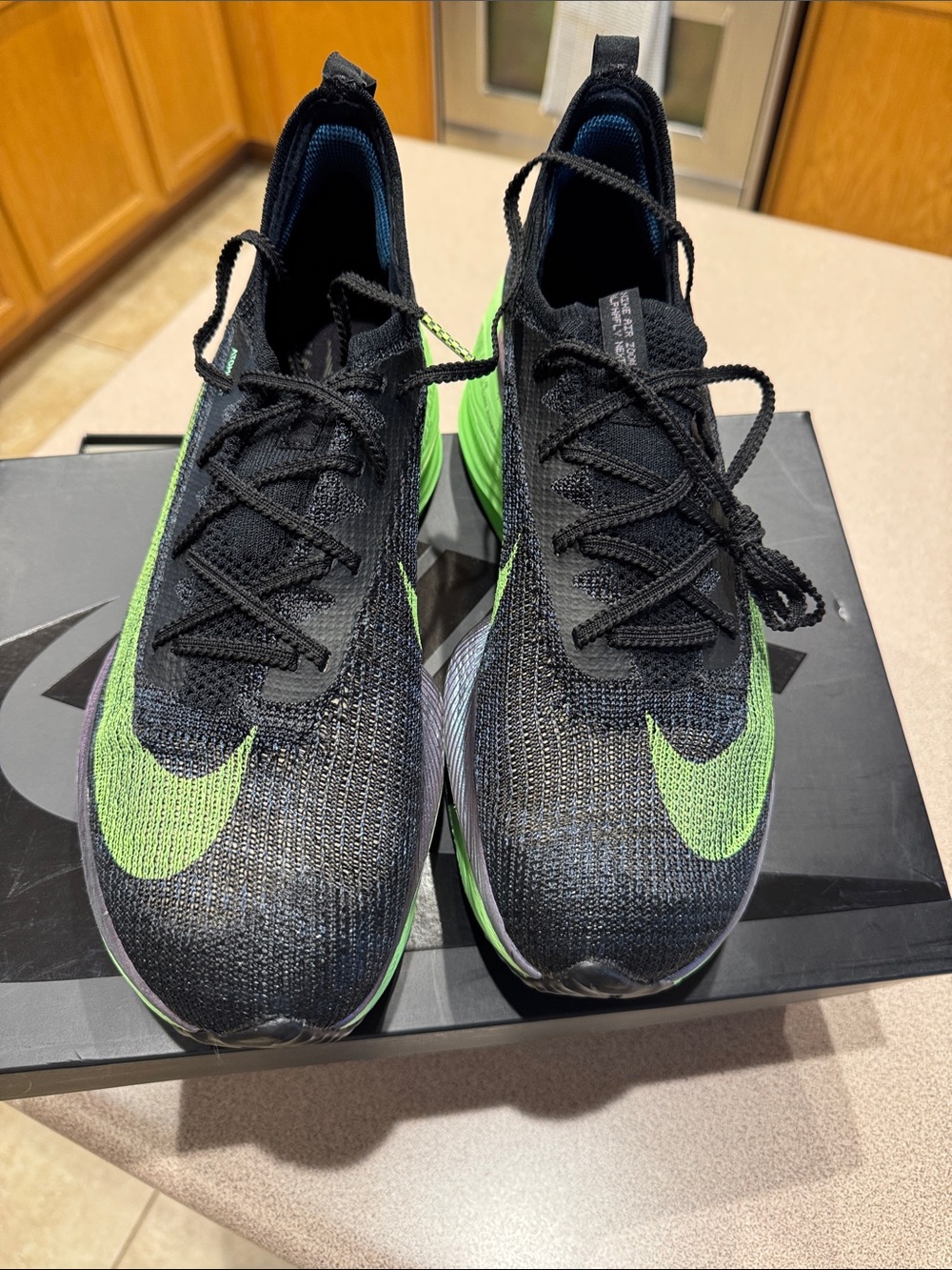 Nike Air Zoom Alphafly NEXT% Label — Valerian Blue/Black/Lime Blast